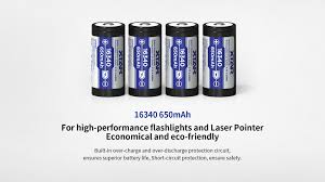XTAR 16340 650mAh 3.7V Rechargeable Li-ion Battery
