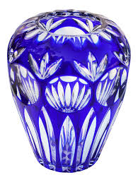 Fill your cart with color today! Baccarat Cobalt Blue Crystal Vase Chairish