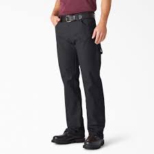 Relaxed Fit Heavyweight Duck Carpenter Pants, Black