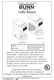 Maybe you would like to learn more about one of these? Bunn Coffee Maker Parts Diagram Bunn Parts Bunn Coffee Maker Parts Bunn Replacement Parts Coffee 10 Cup Coffee Maker Optimal Brew Thermal System