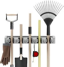 As an added bonus, it hooks up to the garden hose for a working sink in your backyard! Buy Shovel Rake And Tool Holder With Hooks Wall Mounted Organizer For Garage Closet Or Shed Hang Home And Garden Tools Space Saving Rack By Stalwart Online In Turkey B0798h666y