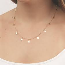 For a pendant, you should add 4'' to the derived neck size. Gold Necklace Tiny Gold Star Necklace Layering Necklace Etsy Women Choker Necklace Star Necklace Silver Initial Necklace Gold