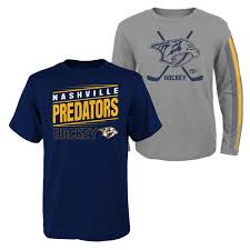 Nashville Predators Outerstuff Youth Binary Long Short Sleeve Combo