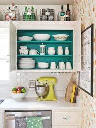 Convert cabinets to open shelving 10 Ideas For Decorating Above Kitchen Cabinets Hgtv