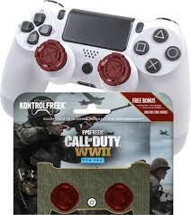 Kontrolfreek Fps Freek Call Of Duty Wwii Thumbsticks For Playstation 4 Red 2577 Ps4 Best Buy Call Of Duty Playstation 4 Thumbsticks