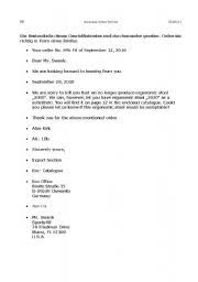 English Worksheets Business Letter Format