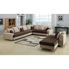 Ash brown contrast stitching converts into bed pull out bed couch sofa sectional. Microfiber Sectional Sofa With Ottoman Ideas On Foter