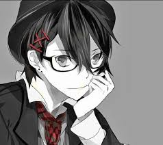 Anime Boy With Black Hair And Glasses Gambar Anime Animasi Gambar