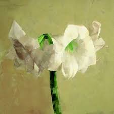 Catherine Kehoe White Amaryllis 2004 Oil On Panel 8 X 8 Floral Painting Flower Art Flower Painting