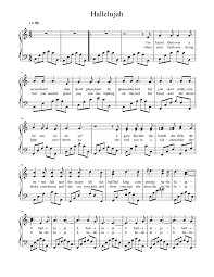 Print And Download In Pdf Or Midi Hallelujah Hey I Arranged And Corrected This Score Ho Hallelujah Sheet Music Piano Sheet Music Free Easy Piano Sheet Music