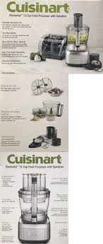 Food Processors 20673 New Cuisinart Elemental 13 Cup Food Processor Spiralizer Accessory Case Blender Bu Food Processor Recipes Spiralizer Accessories Case