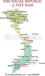 State's population viet nam more than 13 177 912 people. Vietnam Map With Detail Of Islands Provinces Name And Border With 3 Main Areas Northern Central And Southern Canstock