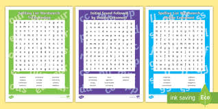 Years 5 6 Spelling List Word Search Pack Teacher Made