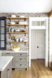 From a minimalist neutral backsplash that spans from ceiling to floor to the tiniest tile mosaic applied above a dainty cooktop, these important design elements provide many decorating and functional possibilities. Brick Backsplash Is Savannah Grey Brick Veneer Reclaimed Reclaimed Brick Backsplash Kitchen With Reclaimed Brick Backsp Kuchen Design Haus Kuchen Wohnung Kuche