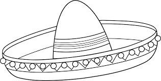Mexican Sombrero Coloring Page Coloring Pages Sombrero Mexican Hat