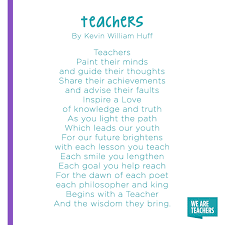 12 Of Our Favorite Poems About Teaching Weareteachers Teacher Poems Teacher Appreciation Quotes Poem On Education