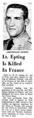 1LT Robert Everett “Buddy” Epting Jr. (1933-1961)