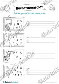 Beim rest immer mit ss oder alt ß.… das schreibt man nach einem beistrich, wenn es als artikel gebraucht wird und sich auf ein substantiv im hauptsatz bezhieht (z.b. Buchstabe S S 30 Arbeitsblatter Ubungen