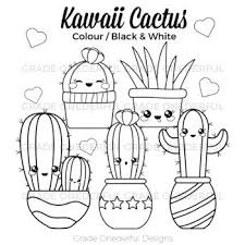 Kawaii cacti halloween coloring page these pictures of this page are about:cute kawaii cactus coloring pages. Kawaii Cactus Clipart Cu Okay By Grade Onederful Teachers Pay Teachers Cactus Clipart Kawaii Clipart Unicorn Coloring Pages
