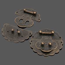 Round Chest Lock Vintage Decorative Antique Latch Jewelry Box Hasp With Screws Jewelry Box Hardware Vintage Keys Wine Box