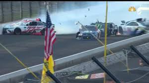 Daytona 500 marred by horrific crash involving ryan newman. Nascar Monster Cup Indianapolis 2017 Bowyer Busch Jones Hard Crash Video Dailymotion