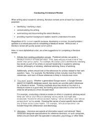 While writing the review, start by summarizing the literature. Conducting A Literature Review Expert Literature Review