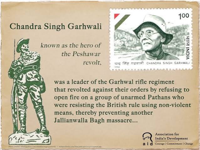 English Version: Chandra Singh Garhwali : A champion that promoted communal harmony during the Indian freedom struggle - AID