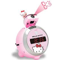 Cool Alarm Clock That Shines On The Ceiling With Images Hello Kitty House Hello Kitty Rooms Hello Kitty