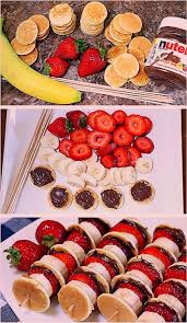 Bananen Pfannkuchen Erdbeer Nutella Sticks Bananenpfannkuchenerdbeernutellasticks Yummy Healthy Snacks Food Food Platters