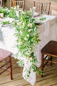 90 Breathtaking Green And Flower Wedding Table Runners Table Runners Wedding Green Garland Floral Table Runner