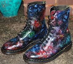 Cold weather means cold ankles. Galaxy Cosmic Print Docs Something More Amazing Than Regular Docs Galaxy Shoes Boots Doc Martens Boots