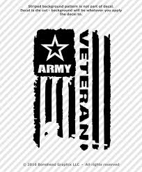 Distressed Army Veteran Flag Vinyl Decal Military Window Sticker 4 Sizes Veterans Flag Woodworking Plans Patterns Vinyl