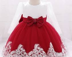 Baby Christmas Dress Etsy