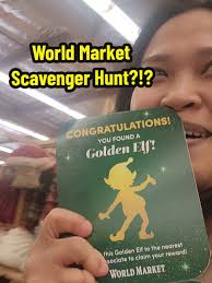 Golden Elf Scavenger Hunt at World Market