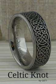 Celtic Knot Wedding Ring In Titanium Unique Celtic Wedding Rings Celtic Knot Wedding Ring Titanium Wedding Rings Celtic Knot Wedding