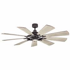 Remove the light kit to make sure the blue and white light kit wires are securely snapped together using the. Kichler Lighting 300265 Gentry Ceiling Fan With Light Kit With Lodge Country Rustic Inspirations 16 5 Inches Tall By 65 Inches Wide