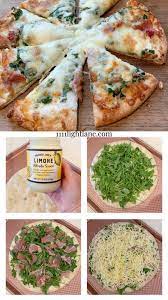 Trader Joe S Limone Alfredo Homemade Pizza With Arugula Prosciutto 1111 Light Lane Recipe Homemade Pizza Healthy Low Carb Dinners Arugula Recipes