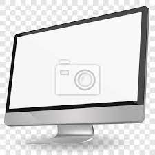 Utilisez la commande obtenir des photos de l'appareil photo dans adobe® bridge® pour télécharger des photos, les organiser, les renommer et leur appliquer des métadonnées. Affichage Dordinateur Avec Ecran Blanc Vierge Isole Sur Fond Peintures Murales Tableaux Ordinateur Lcd Realiste Myloview Fr