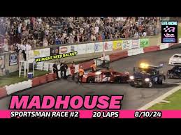 BLACK FLAGS DON'T MATTER TO TOMMY NEIL 😲 MADHOUSE SPORTSMAN RACE 2 8/10/24  #racing #northcarolina