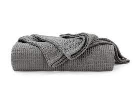 Get the best deals on 100% cotton king size blankets. Ovela Cotton Waffle Weave Blanket Queen King Charcoal Kogan Com