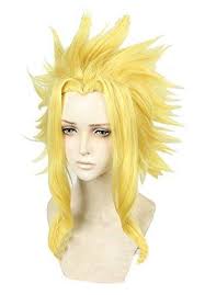 Anogol hair cap+613 blonde wigs anime cosplay wigs short wavy synthetic hair with bangs fringe hairstyles for lonita party. Rolecos Mens Japanese Anime Cosplay Wigs Short Full Hair Synthetic Wig Ninthavenue Europe