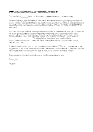 Business proposal letter is an important letter that could help you getting the amount of capital. Business Partnership Proposal Letter Templates At Allbusinesstemplates Com