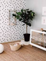 Baby Saxon Finn S Modern Nursery Removable Wallpaper Nursery Nursery Wallpaper Baby Room Decor