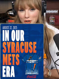 so glad we stayed up for her 12:12 announcement… see you at E.R.A.s day,  8/22 👀 🎟️ syracusemets.com