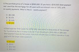 How much do i need for a down payment on a home? Solved 1 Leslie Buys A Condo For 325 000 She Has Enoug Chegg Com