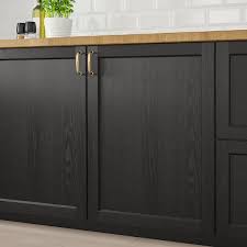 lerhyttan porte teinte noir 40x80 cm materiau durable ikea taches noires ikea armoires de cuisine noirs