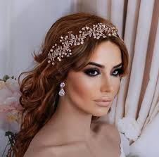 Buy Silver or Rose Gold Bride Headpiece Wreath Bridal Vine Jewelry Wedding  Head Hair Piece Hairpiece Weddings Party Bride Accessory Headband Online in  India