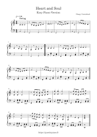 All instrumentations piano, vocal and guitar (155) piano solo. Heart And Soul Hoagy Carmichael Easy Piano Version Sheet Music For Piano Solo Musescore Com
