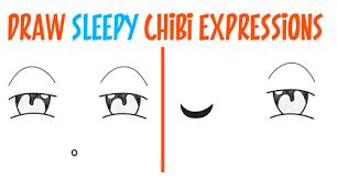 Anime eyes are big, expressive, and exaggerated. How To Draw Tired Sleepy Exhausted Chibi Expressions Easy Step By Step Drawing Tutorial For Beginners How To Draw Step By Step Drawing Tutorials