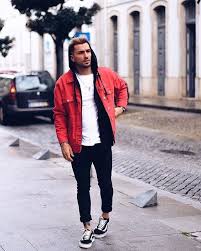 Camisa Xadrez Vermelha E Preta Masculina Lenhador Vermelho E Preto Combinacao Em Alta Para O Visual Masculino Visuais Masculinos Estilos De Moda Masculina Moda